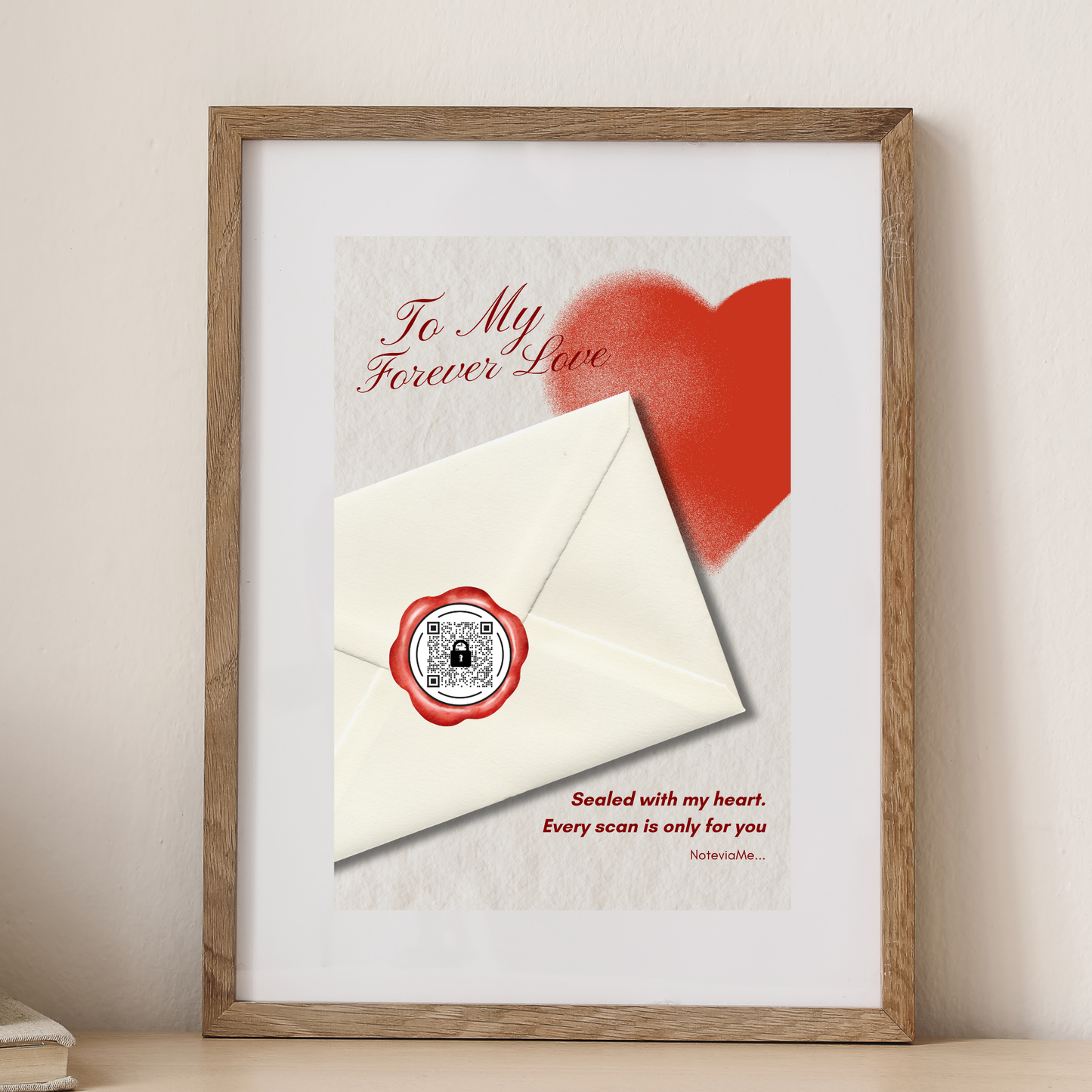 To My Forever Love – Romantic QR Poster for Her | NoteviaMe