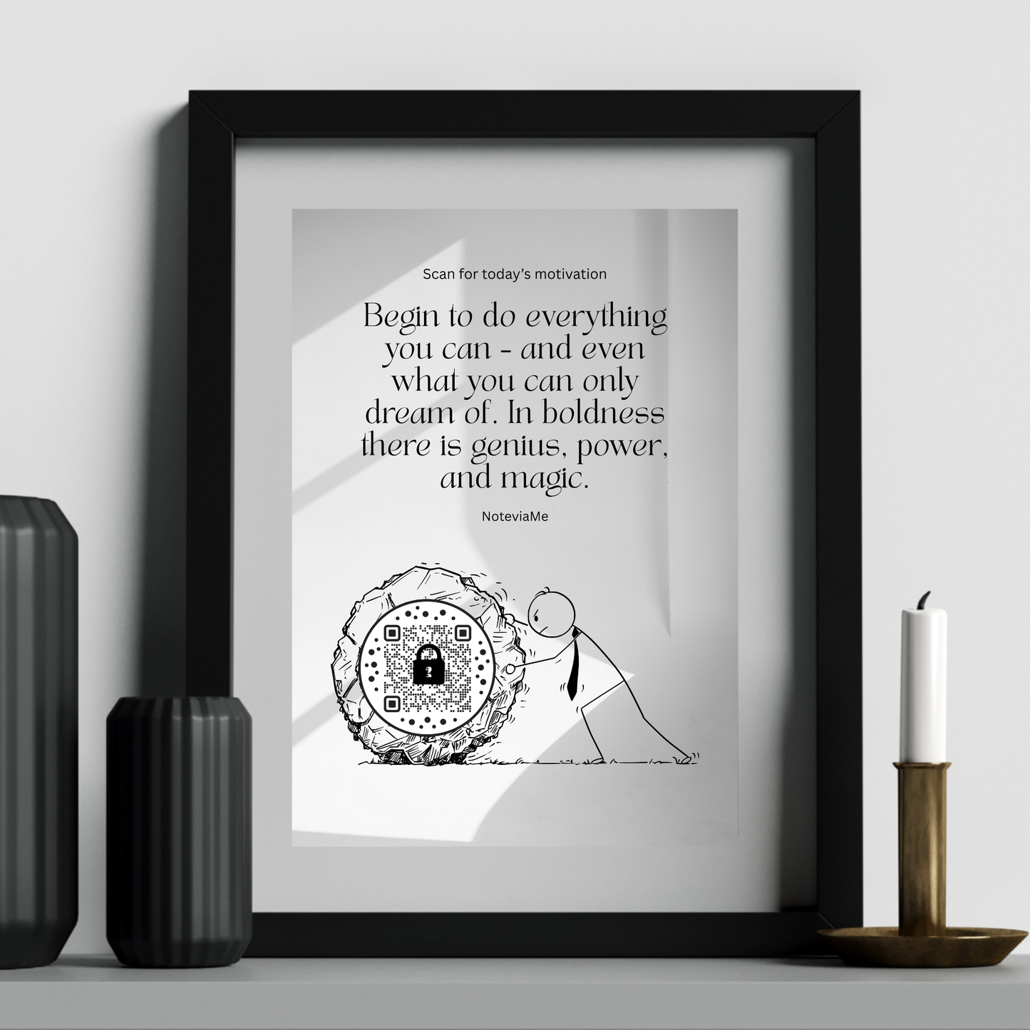 Motivational QR Poster – Find Your Way