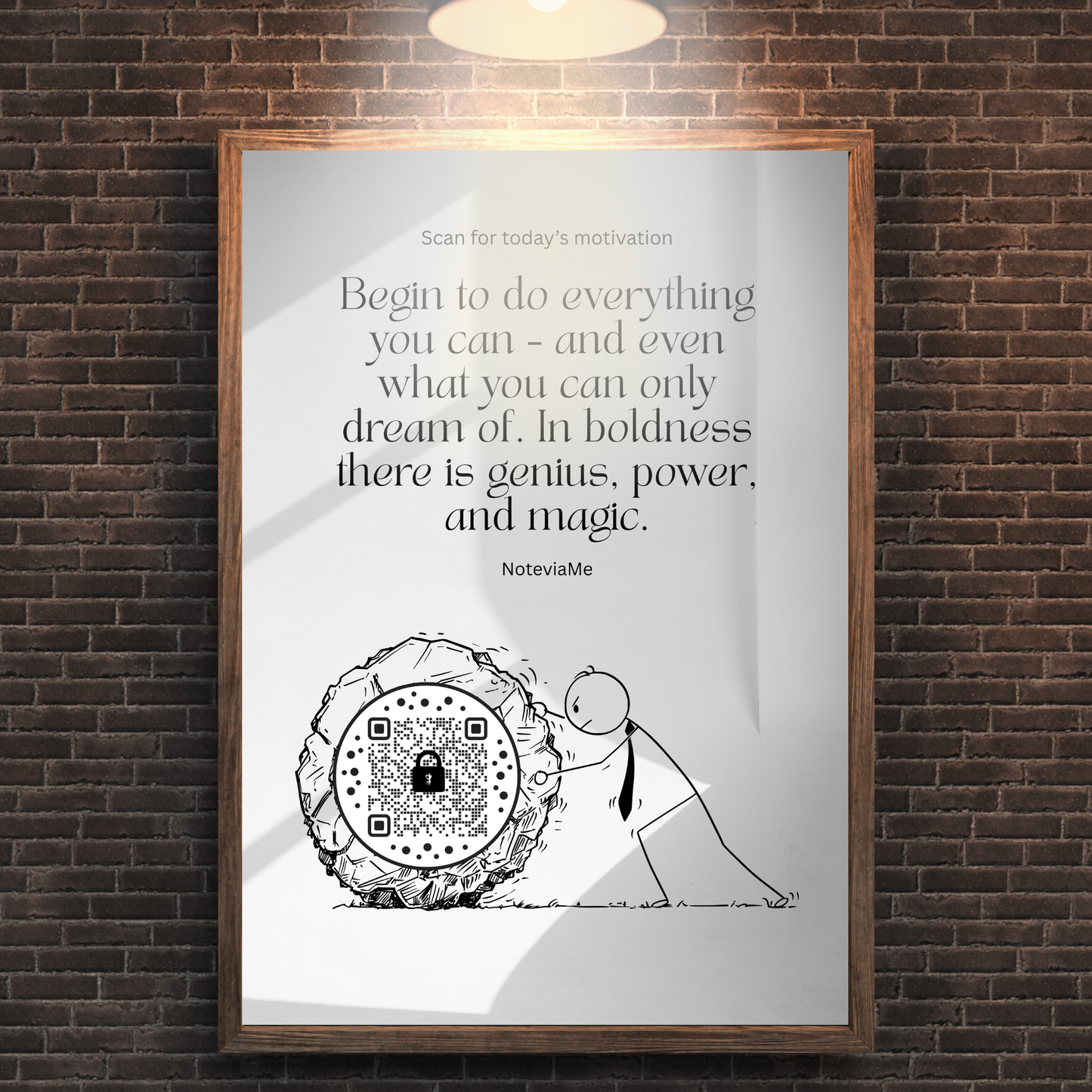 Motivational QR Poster – Find Your Way